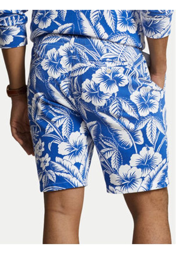 Polo Ralph Lauren Szorty materiałowe 710935541001 Niebieski Regular Fit. Kolor: niebieski. Materiał: bawełna