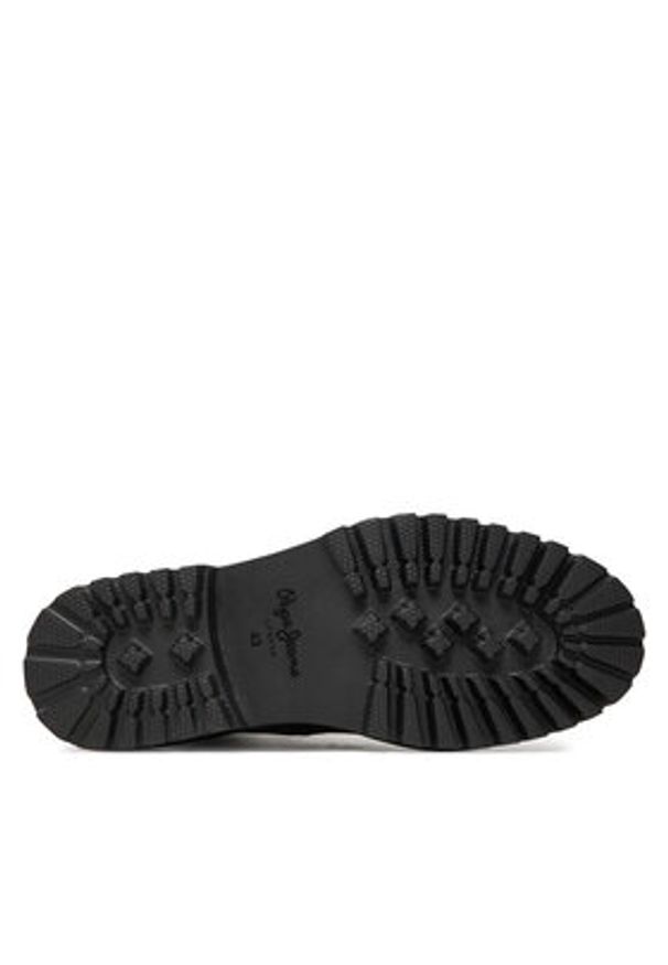 Pepe Jeans Trapery Durham Combat PMS50254 Czarny. Kolor: czarny. Materiał: skóra