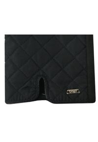 EM Men's Accessories - Eleganckie Pikowane Rękawiczki Męskie - Czarne. Kolor: czarny. Materiał: poliester, bawełna. Wzór: aplikacja. Sezon: zima, jesień. Styl: elegancki #2