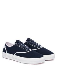 TOMMY HILFIGER - Tommy Hilfiger Tenisówki Th Vulc Cup Long Lace Canvas FM0FM05874 Granatowy. Kolor: niebieski. Materiał: materiał #3