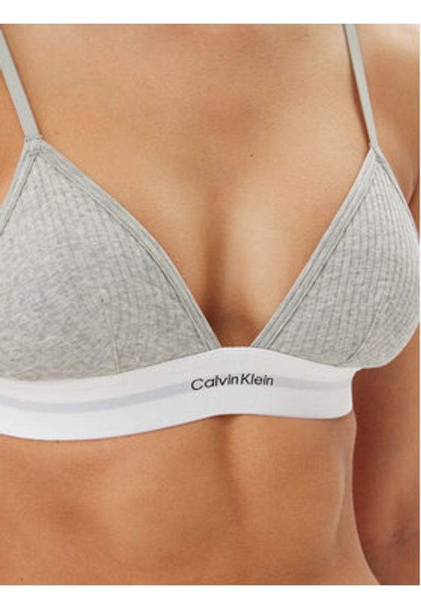 Calvin Klein Underwear Biustonosz braletka LV00QF8248 Szary. Kolor: szary. Materiał: bawełna