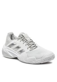 Adidas - adidas Buty do tenisa Barricade 13 Tennis IF0407 Biały. Kolor: biały. Materiał: materiał. Sport: tenis #4