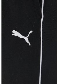 Puma spodnie 847111 damskie kolor czarny gładkie. Kolor: czarny. Materiał: włókno, dzianina, materiał. Wzór: gładki #2