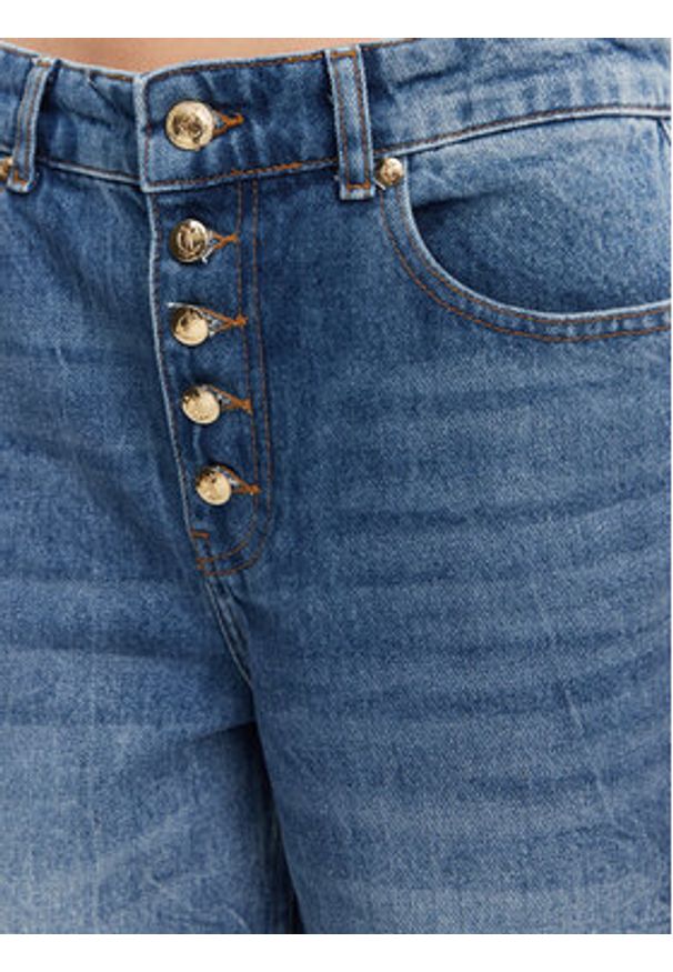 Just Cavalli Jeansy 78PAB5B5 Niebieski Wide Leg. Kolor: niebieski