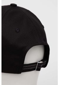 Calvin Klein czapka z daszkiem bawełniana kolor czarny z aplikacją. Kolor: czarny. Materiał: bawełna. Wzór: aplikacja #3