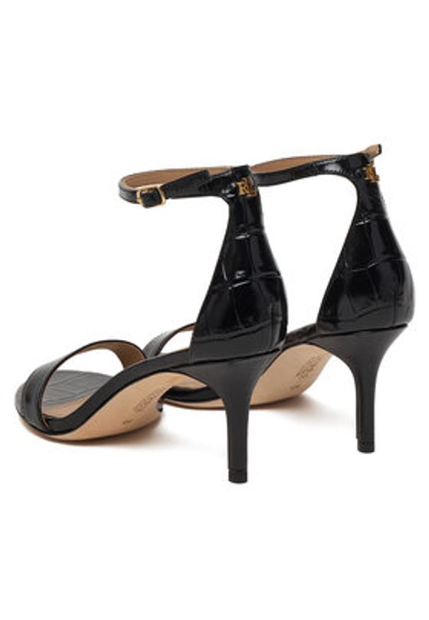 Lauren Ralph Lauren - LAUREN RALPH LAUREN Sandały 802P04399002 Czarny. Kolor: czarny. Materiał: skóra