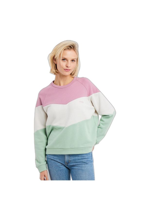 Bluza damska Protest NXGSANCY sweatshirt. Kolor: biały, wielokolorowy. Sport: fitness