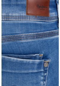 Pepe Jeans Jeansy Saturn damskie medium waist. Kolor: niebieski