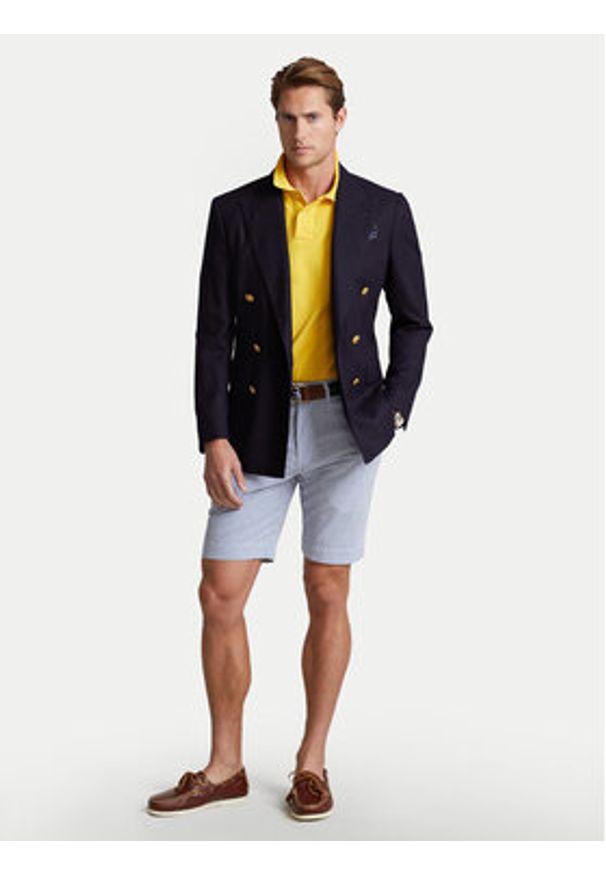 Polo Ralph Lauren Polo Core Replen 710795080 Żółty Slim Fit. Typ kołnierza: polo. Kolor: żółty. Materiał: bawełna