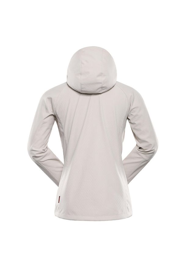 ALPINE PRO - Kurtka damska softshell Alpine Pro Hoora. Kolor: beżowy. Materiał: softshell. Sport: turystyka piesza