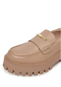 DeeZee Loafersy HY19001-2 Różowy. Kolor: różowy. Materiał: skóra