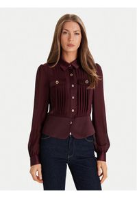 Morgan Koszula 232-CLOCLO Bordowy Regular Fit. Kolor: czerwony. Materiał: syntetyk #1