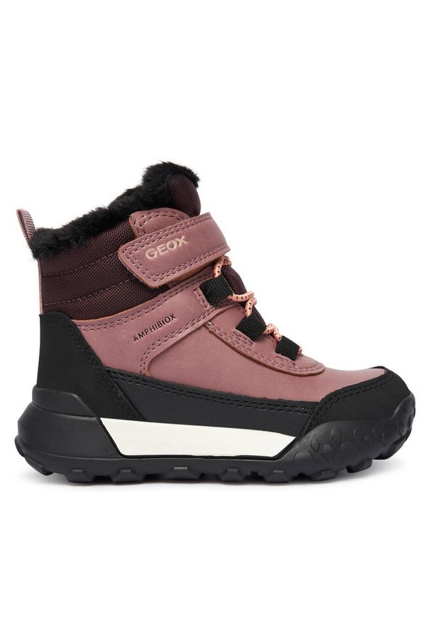 Śniegowce Geox. Kolor: różowy