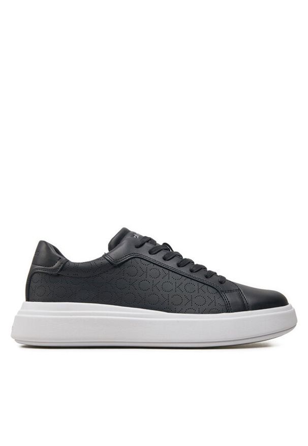 Calvin Klein Sneakersy Low Top Lace Up Lth Perf Mono HM0HM01429 Czarny. Kolor: czarny