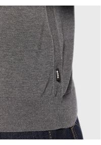 BOSS - Boss Sweter Melba-P 50468261 Szary Slim Fit. Kolor: szary. Materiał: wełna #5