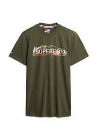 Koszulka Superdry Outdoor Scene. Kolor: zielony. Sport: outdoor #1