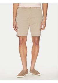 BOSS Szorty materiałowe 50487993 Beżowy Slim Fit. Kolor: beżowy. Materiał: bawełna