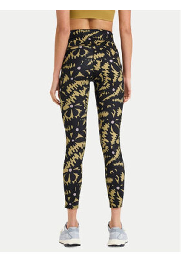 Roxy Legginsy Heart Into It Ankle ERJNP03942 Czarny Slim Fit. Kolor: czarny. Materiał: syntetyk