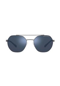 Armani Exchange okulary przeciwsłoneczne męskie kolor granatowy. Kolor: niebieski. Materiał: materiał #5