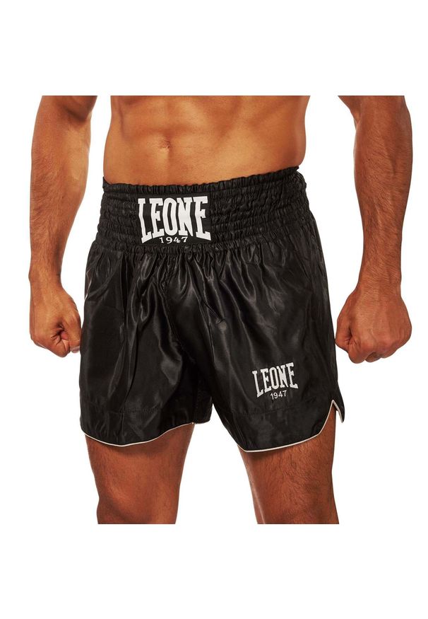 LEONE 1947 - Spodenki bokserskie Leone thai basic. Kolor: czarny. Sport: fitness