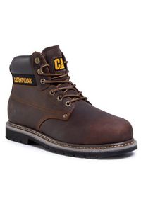CAT Footwear Trapery Powerplant S3 Hro P724629 Brązowy. Kolor: brązowy. Materiał: nubuk, skóra #7