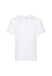 FRUIT OF THE LOOM - Oryginalna Koszulka Unisex Dla Dorosłych. Kolor: biały