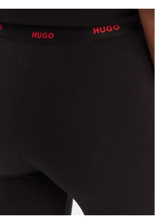 Hugo - HUGO Legginsy 50556812 Czarny Slim Fit. Kolor: czarny. Materiał: bawełna