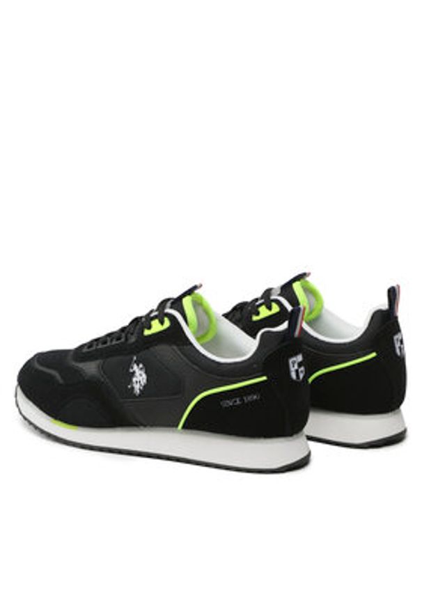 U.S. Polo Assn. Sneakersy Ethan ETHAN001 Czarny. Kolor: czarny. Materiał: materiał