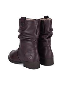 Rieker Botki Z9583-35 Bordowy. Kolor: czerwony. Materiał: materiał #6