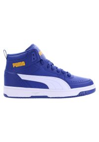 Buty młodzieżowe Puma Rebound Joy wysokie na co dzień. Okazja: na co dzień. Kolor: wielokolorowy. Materiał: materiał, syntetyk. Sport: turystyka piesza