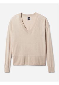 GAP - Gap Sweter 854769-02 Beżowy Relaxed Fit. Kolor: beżowy. Materiał: syntetyk #4