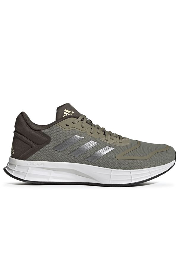 Adidas - Buty adidas Duramo 10 GW4073 - zielone. Okazja: na co dzień. Kolor: zielony. Materiał: guma, materiał. Szerokość cholewki: normalna. Sport: fitness