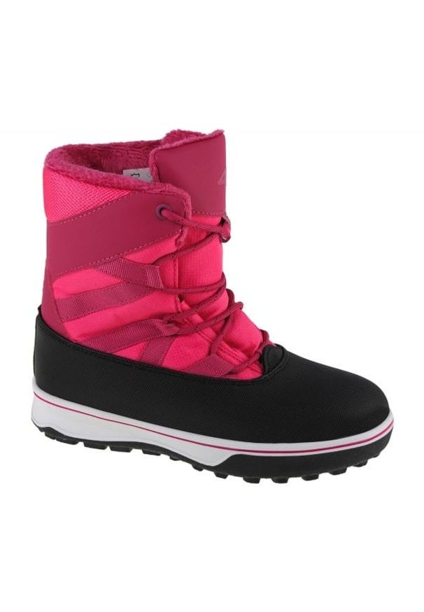 4f - Buty 4F Snow Boots Jr 4FJAW22FSBSF005-54S różowe. Zapięcie: sznurówki. Kolor: różowy. Materiał: guma, syntetyk