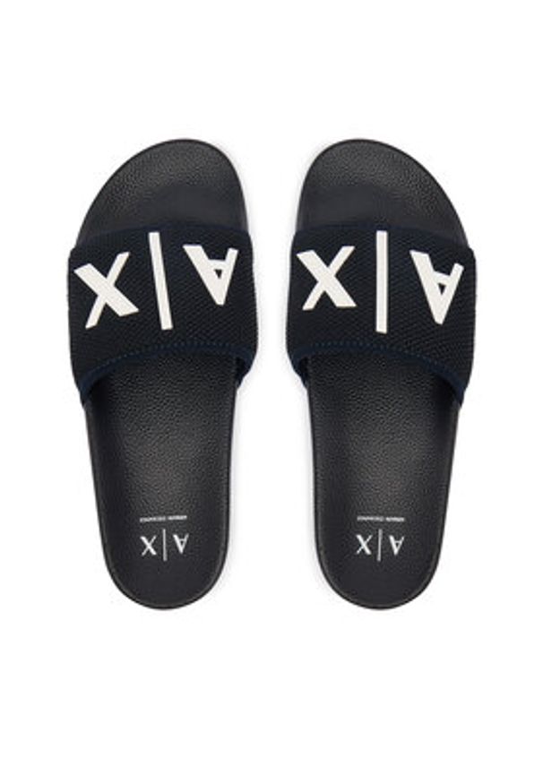 Armani Exchange Klapki XUP001 XV820 U385 Granatowy. Kolor: niebieski. Materiał: syntetyk