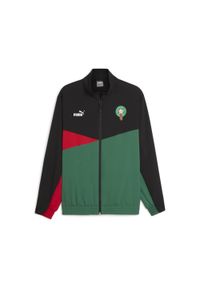 Puma - Kurtka z dresu Maroc 2023. Kolor: czarny, zielony, czerwony, wielokolorowy. Materiał: dresówka. Sport: piłka nożna #1