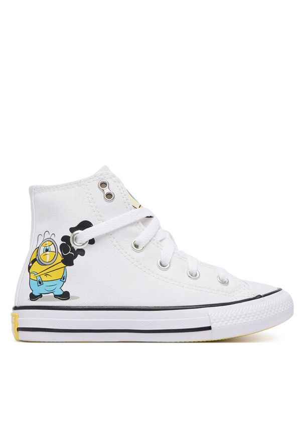 Converse Trampki Converse x Minions Chuck Taylor All Star A21405C Biały. Kolor: biały. Materiał: materiał