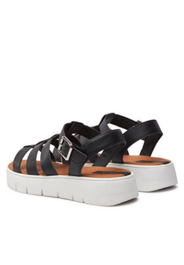Geox Sandały D Dandra 40 D45SCB 000BC C9999 Czarny. Kolor: czarny. Materiał: skóra