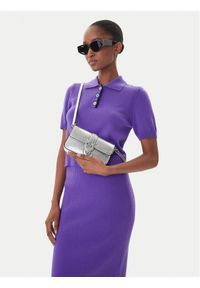 Pinko - PINKO Torebka Love One Slouchy Baby AI 25-26 PCPL 105353 A2WD Srebrny. Kolor: srebrny. Materiał: skórzane #1