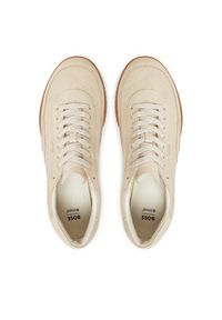 BOSS Sneakersy Careton 50548707 Beżowy. Kolor: beżowy. Materiał: zamsz, skóra #4