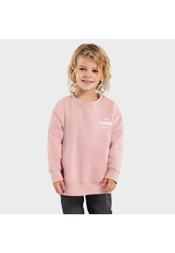 SIROKO - Chopięca bluza dresowa Lifestyle Siroko Cheer. Okazja: na co dzień. Kolor: różowy. Materiał: dresówka. Styl: casual