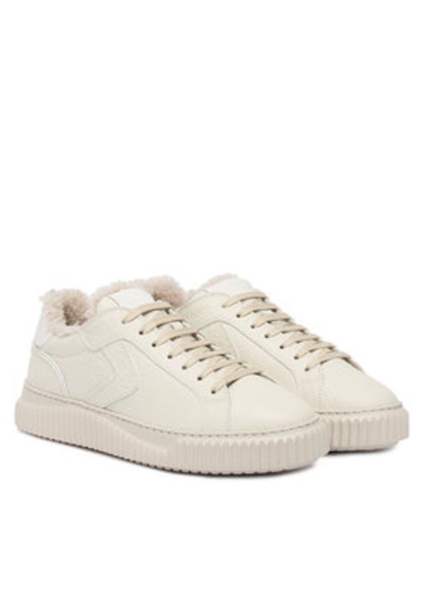 Voile Blanche Sneakersy Lipari Fur 2017113.17.0N06 Écru. Materiał: skóra