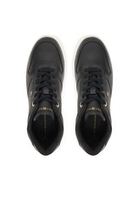 TOMMY HILFIGER - Tommy Hilfiger Sneakersy Sporty Cupsole FW0FW08795 Czarny. Kolor: czarny. Materiał: skóra #3