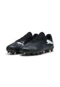 Puma - Buty piłkarskie FUTURE 7 PLAY FG/AG PUMA Black White. Zapięcie: sznurówki. Kolor: czarny, biały, wielokolorowy. Materiał: materiał, syntetyk. Szerokość cholewki: normalna. Sport: piłka nożna #1