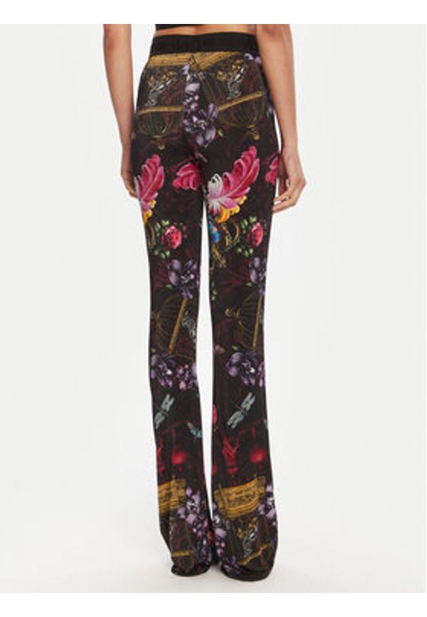 Versace Jeans Couture Legginsy 79HAC107 JS487 Kolorowy Flare Fit. Materiał: syntetyk. Wzór: kolorowy