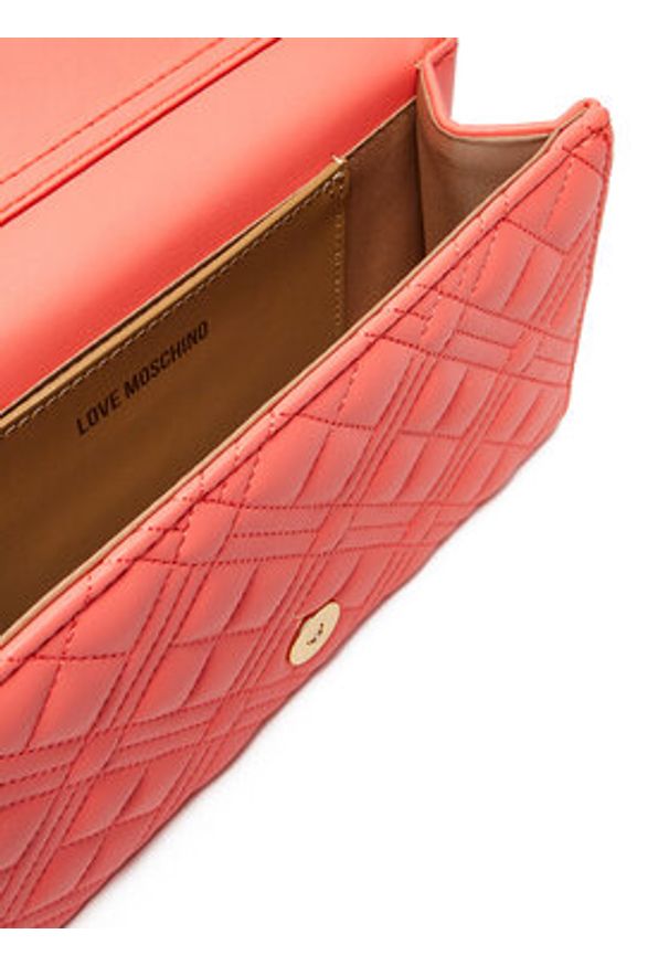 Love Moschino - LOVE MOSCHINO Torebka JC4079PP1MLA0464 Koralowy. Kolor: pomarańczowy. Materiał: skórzane