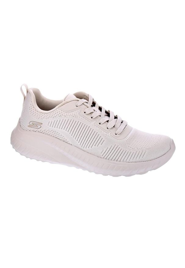 skechers - Buty na co dzień damskie SKECHERS BOBS SQUAD CHAOS - FACE OFF lekkie. Okazja: na co dzień. Kolor: różowy, wielokolorowy, beżowy. Sport: fitness