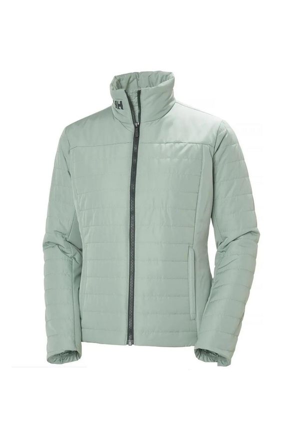 Kurtka ocieplana damska Helly Hansen Crew Insulator Jacket 2.0 - Eucalyptus. Kolor: zielony