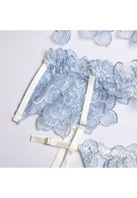 Intica - Komplet bielizny koronkowej z haftem na romantyczne wieczory Roby. Kolor: beżowy. Materiał: koronka. Wzór: haft #2