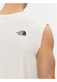 The North Face Tank top Easy NF0A87R2 Biały Regular Fit. Kolor: biały. Materiał: bawełna #5