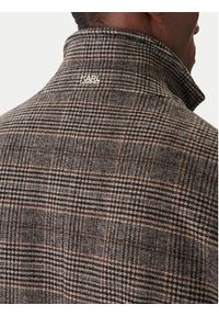 Karl Lagerfeld - KARL LAGERFELD Płaszcz wełniany 455733 554755 Szary Regular Fit. Typ kołnierza: dekolt w karo. Kolor: szary. Materiał: wełna, syntetyk #7